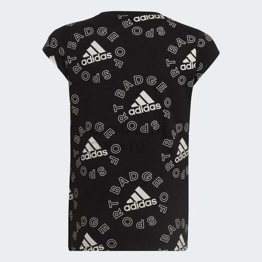 T SHIRT MULTI LOGO ADIDAS JR