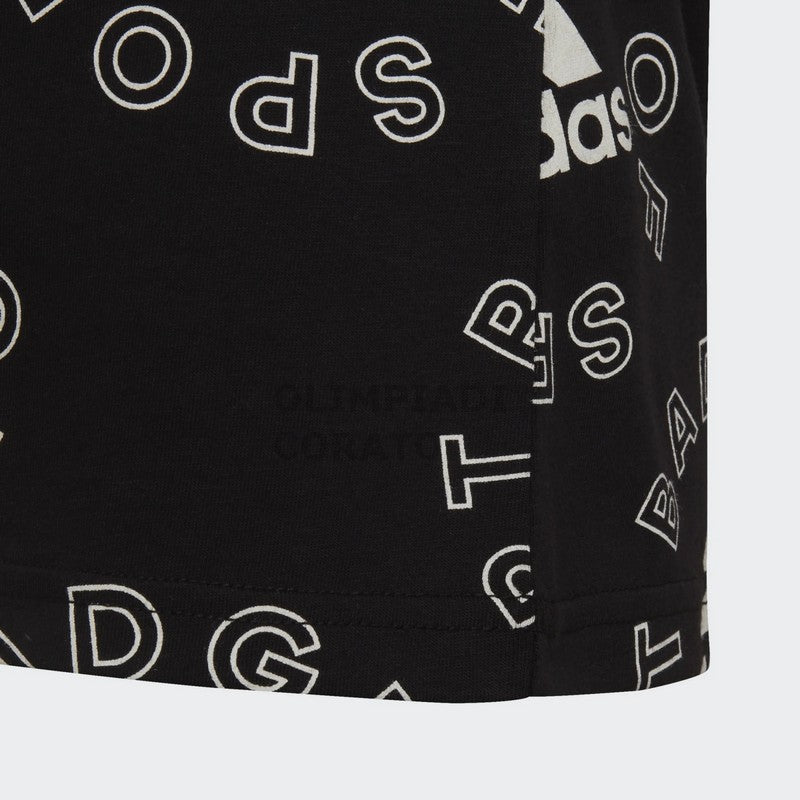 T SHIRT MULTI LOGO ADIDAS JR