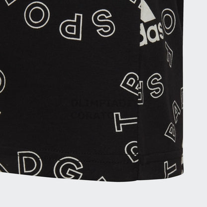 T SHIRT MULTI LOGO ADIDAS JR