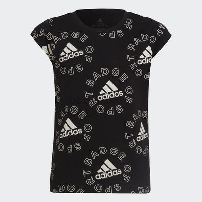 T SHIRT MULTI LOGO ADIDAS JR