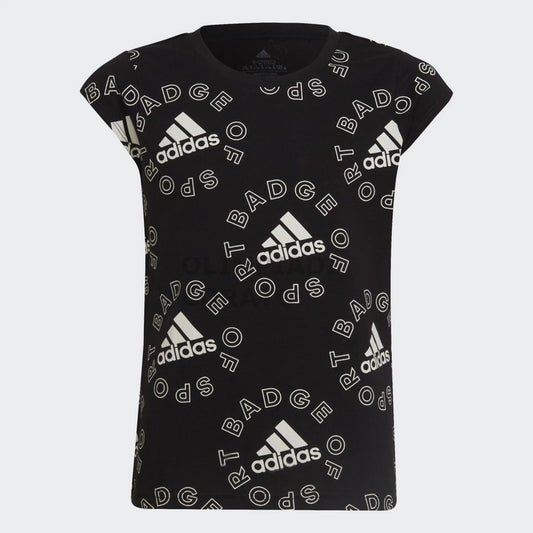 T SHIRT MULTI LOGO ADIDAS JR