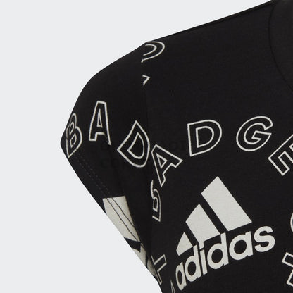T SHIRT MULTI LOGO ADIDAS JR