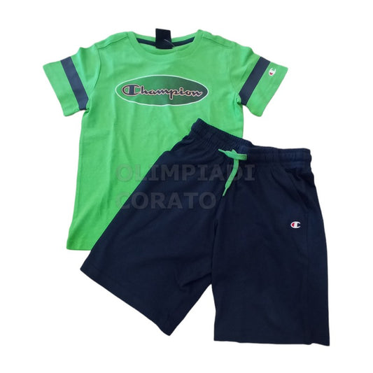 SET CHAMPION JR VERDE BLU