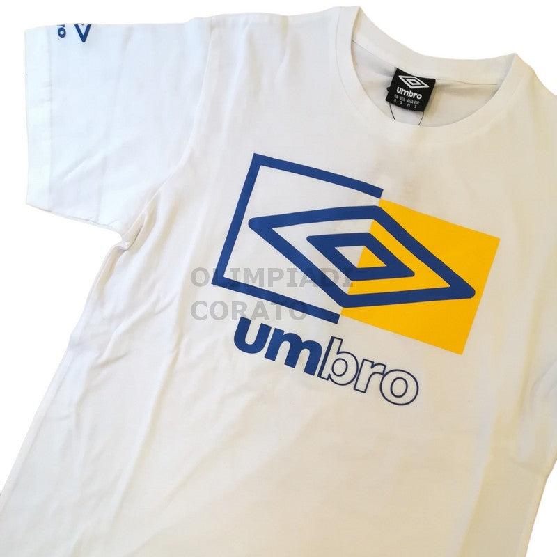 SET T-SHIRT & SHORT WHITE/BLU UMBRO