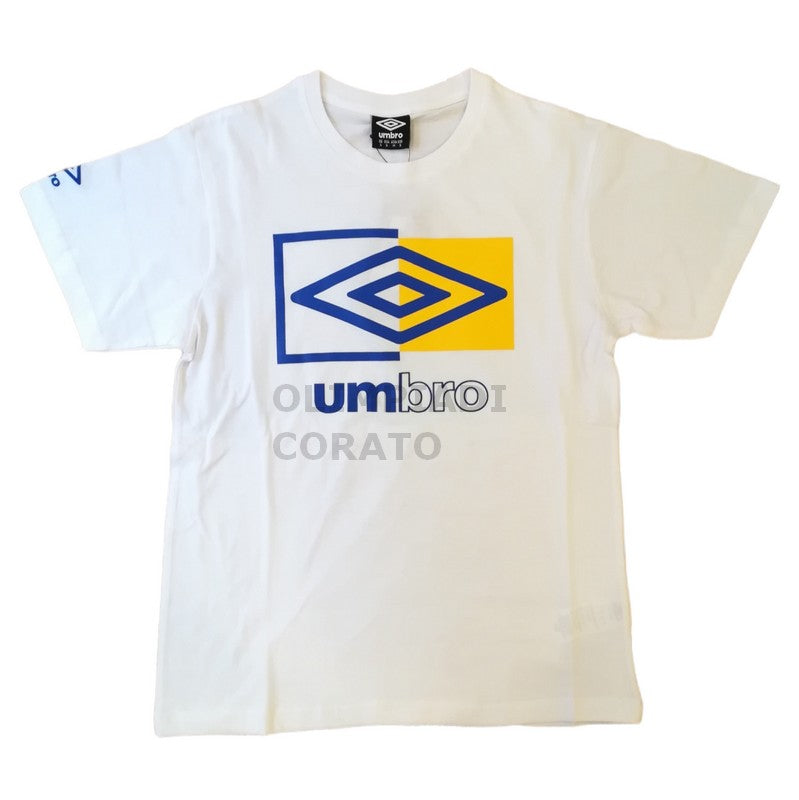 SET T-SHIRT & SHORT WHITE/BLU UMBRO