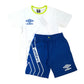 SET T-SHIRT & SHORT WHITE/ROYAL UMBRO