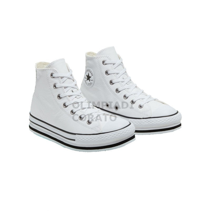 CONVERSE LEATHER CHUCK TAYLOR ALL STAR PLATFORM JR