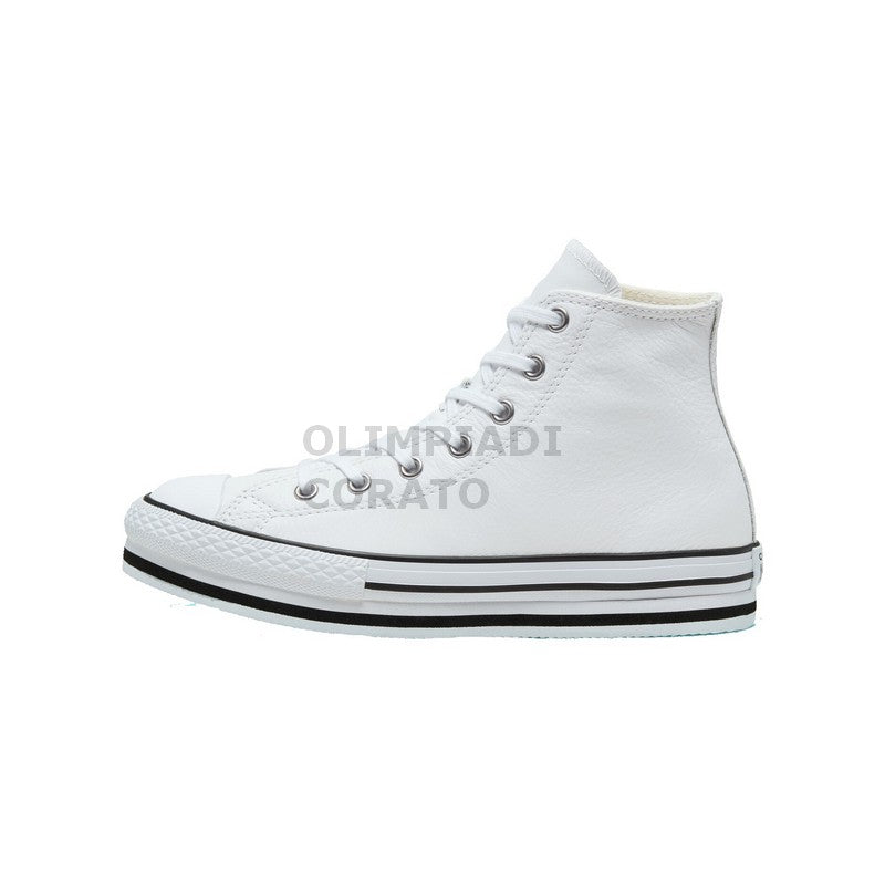 CONVERSE LEATHER CHUCK TAYLOR ALL STAR PLATFORM JR