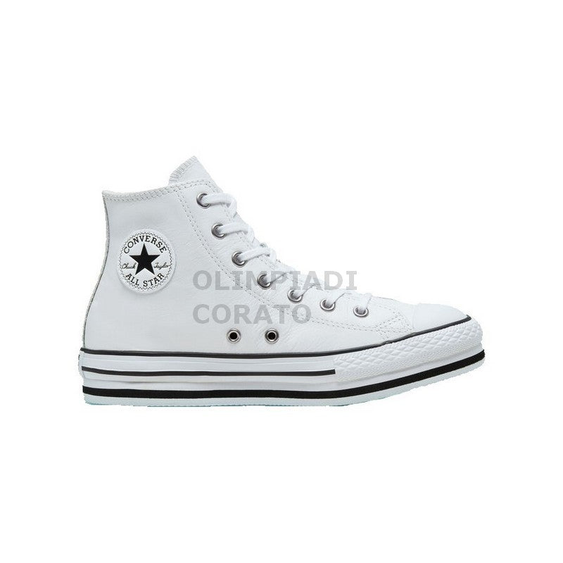 CONVERSE LEATHER CHUCK TAYLOR ALL STAR PLATFORM JR