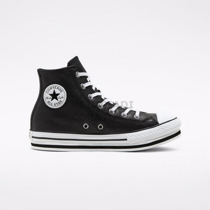 CONVERSE LEATHER CHUCK TAYLOR ALL STAR PLATFORM JR