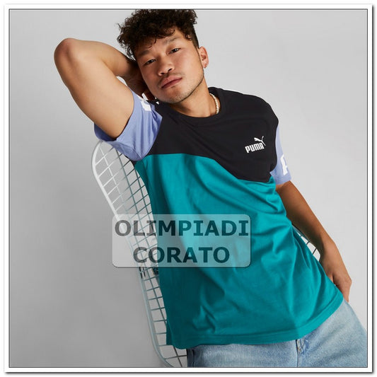 T SHIRTCOLORBLOCK UOMO PUMA