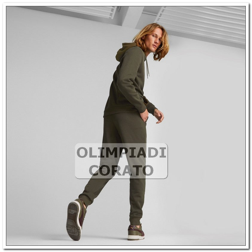 TUTA IN FELPA CON CAPPUCCIO VERDONE PUMA