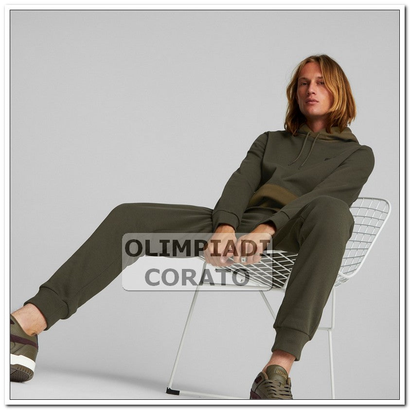 TUTA IN FELPA CON CAPPUCCIO VERDONE PUMA