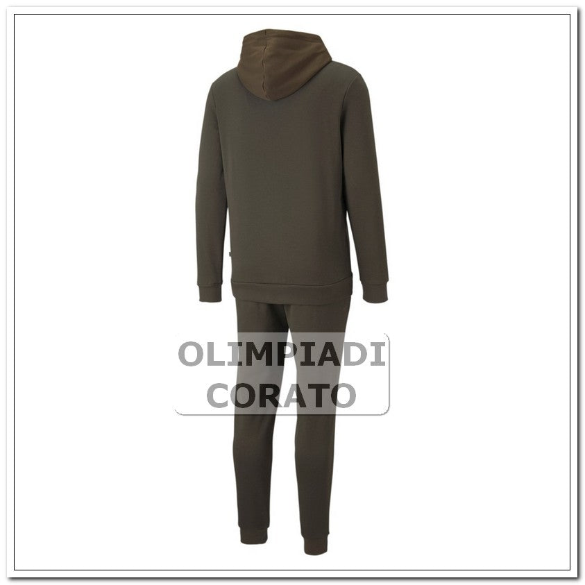 TUTA IN FELPA CON CAPPUCCIO VERDONE PUMA