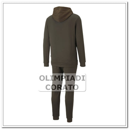 TUTA IN FELPA CON CAPPUCCIO VERDONE PUMA