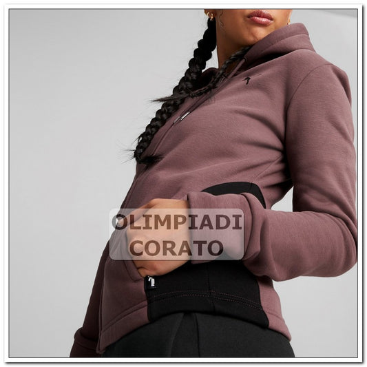 TUTA DA DONNA CAPPUCCIO PUMA BORDEAUX