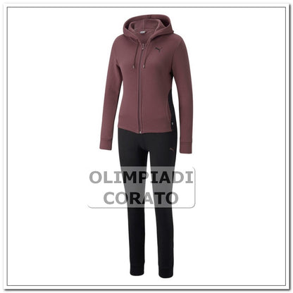 TUTA DA DONNA CAPPUCCIO PUMA BORDEAUX