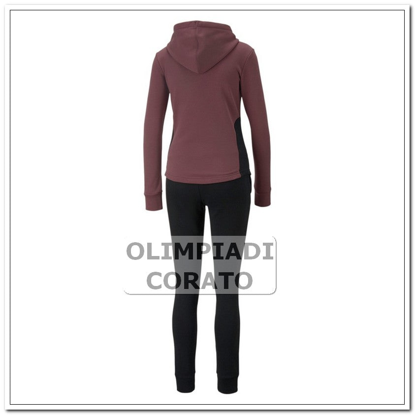 TUTA DA DONNA CAPPUCCIO PUMA BORDEAUX