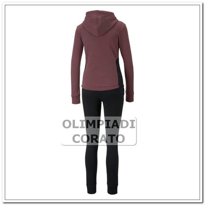 TUTA DA DONNA CAPPUCCIO PUMA BORDEAUX