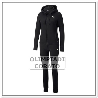 TUTA DA DONNA CAPPUCCIO NERO PUMA