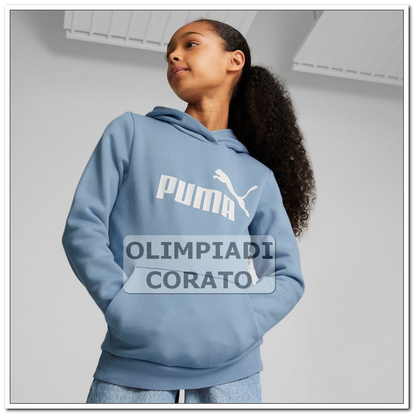 FELPA ESS CAPPUCCIO DONNA PUMA CELESTE
