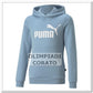 FELPA ESS CAPPUCCIO DONNA PUMA CELESTE