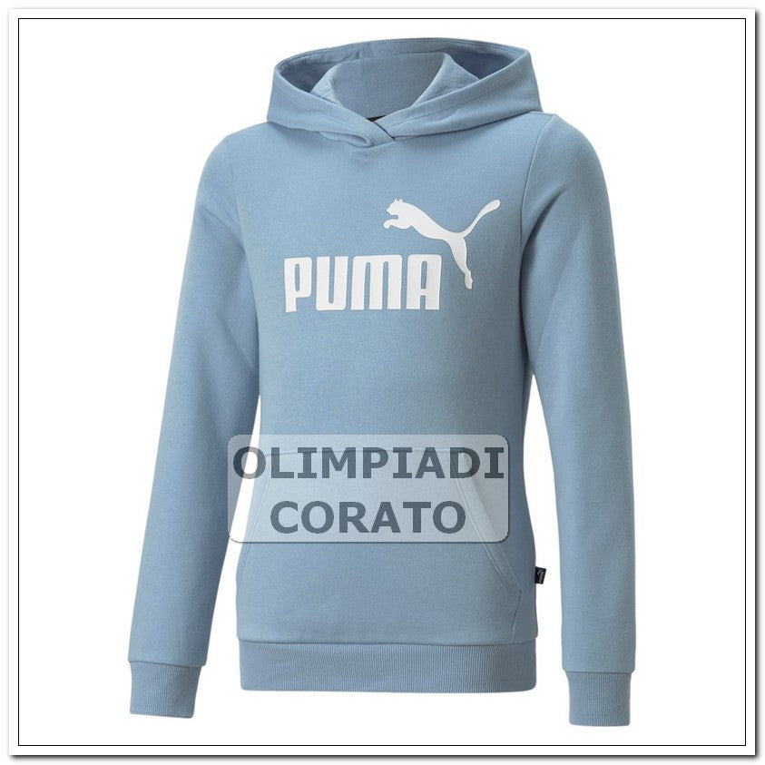 FELPA ESS CAPPUCCIO DONNA PUMA CELESTE
