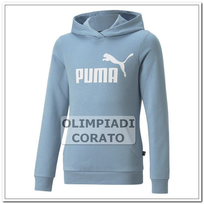 FELPA ESS CAPPUCCIO DONNA PUMA CELESTE