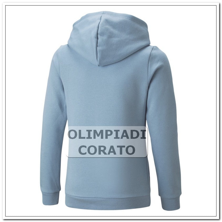FELPA ESS CAPPUCCIO DONNA PUMA CELESTE