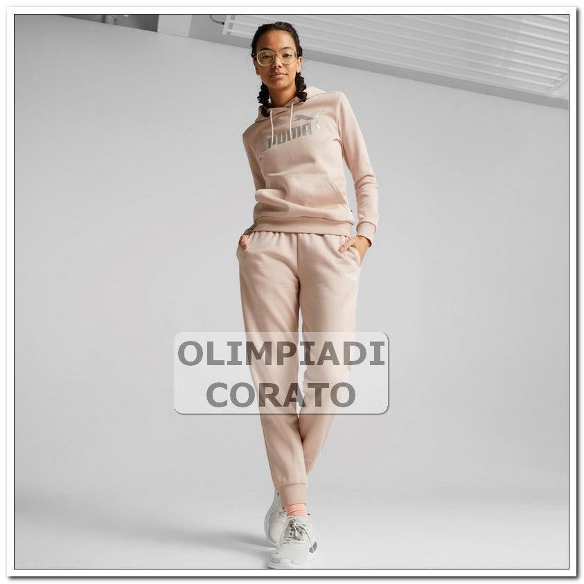 FELPA CAPPUCCIO PUMA ROSA