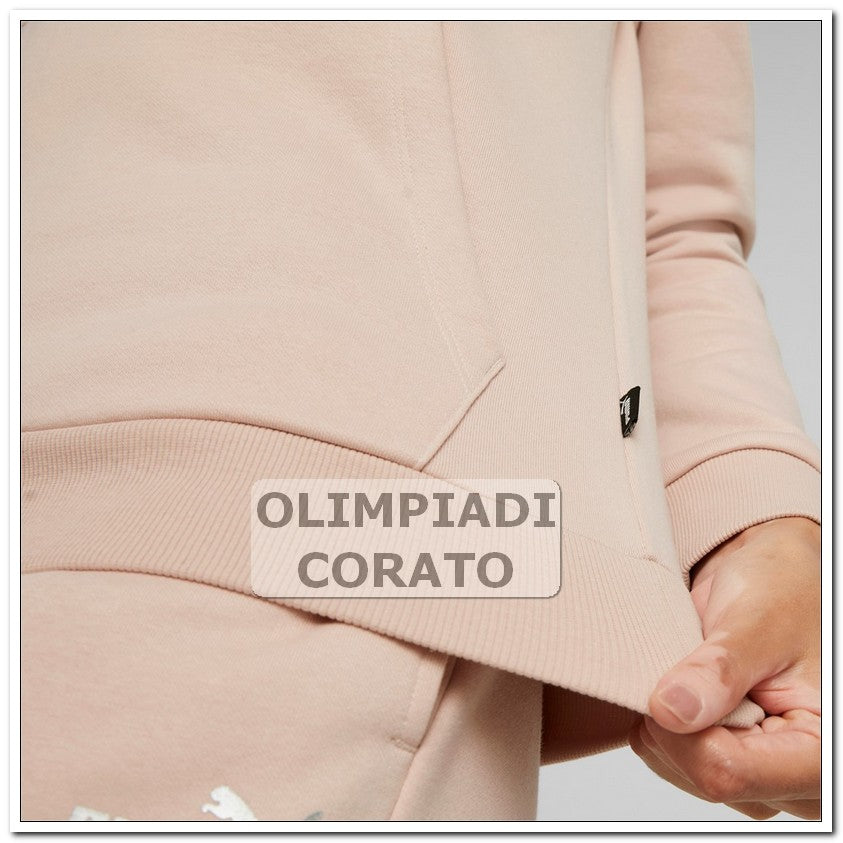 FELPA CAPPUCCIO PUMA ROSA
