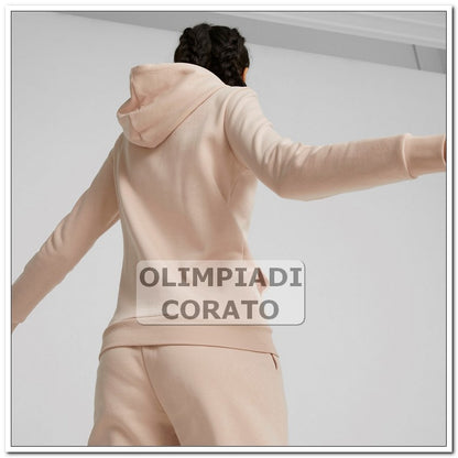 FELPA CAPPUCCIO PUMA ROSA