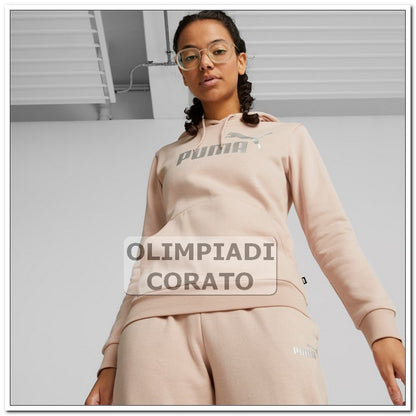 FELPA CAPPUCCIO PUMA ROSA