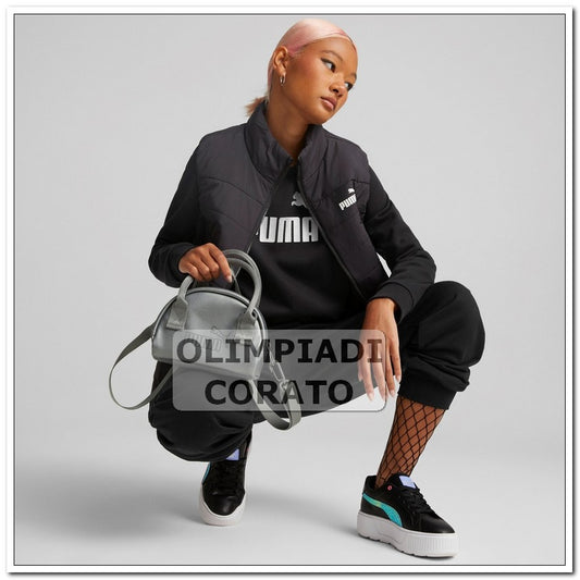 FELPA CREW NERO PUMA DONNA