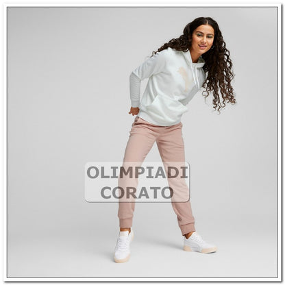 FELPA CAPPUCCIO PUMA BIANCA DONNA