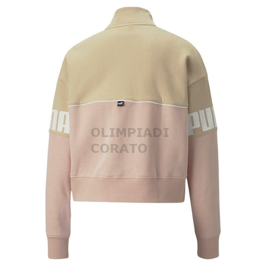 FELPA POWER COLORBLOCK HALF-PLACKET PUMA W