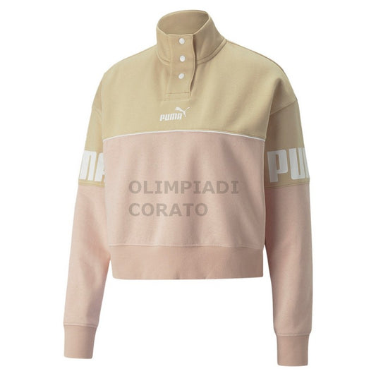 FELPA POWER COLORBLOCK HALF-PLACKET PUMA W