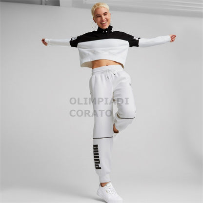 FELPA POWER COLORBLOCK HALF-PLACKET PUMA W