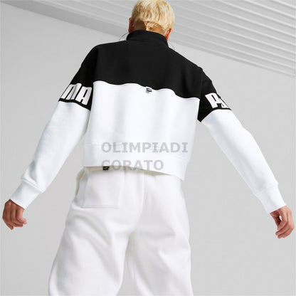 FELPA POWER COLORBLOCK HALF-PLACKET PUMA W