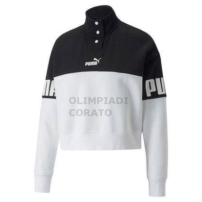 FELPA POWER COLORBLOCK HALF-PLACKET PUMA W