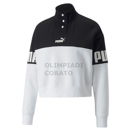 FELPA POWER COLORBLOCK HALF-PLACKET PUMA W
