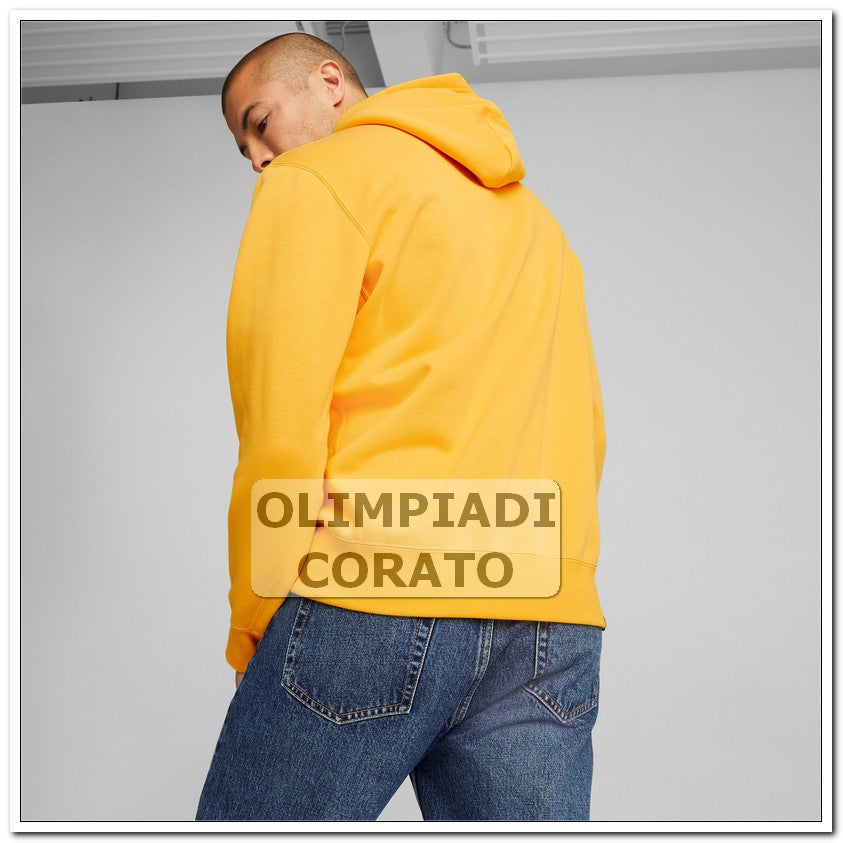 FELPA PUMA BRAND LOVE CAPPUCCIO GIALLA
