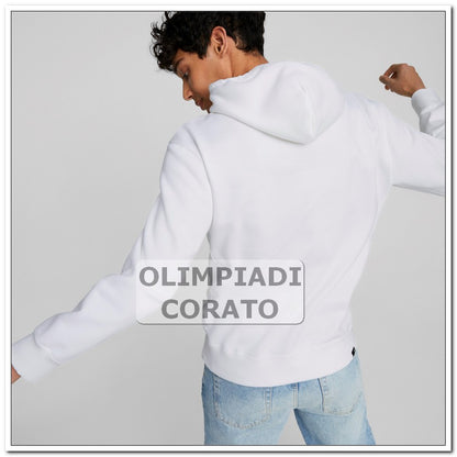 FELPA PUMA BRAND LOVE CAPPUCCIO BIANCO