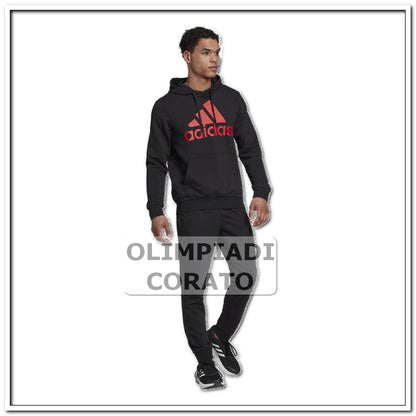 TUTA ADIDAS CAPPUCCIO NERO