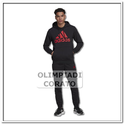 TUTA ADIDAS CAPPUCCIO NERO