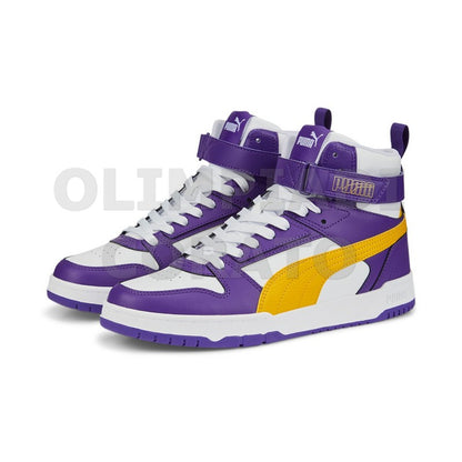RBD GAME PUMA MID RETRO BASKET BIANCO GIALLO VIOLA