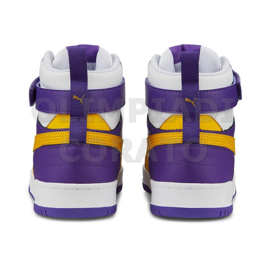 RBD GAME PUMA MID RETRO BASKET BIANCO GIALLO VIOLA