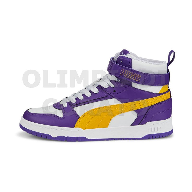 RBD GAME PUMA MID RETRO BASKET BIANCO GIALLO VIOLA