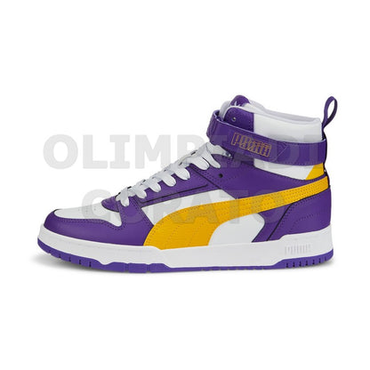RBD GAME PUMA MID RETRO BASKET BIANCO GIALLO VIOLA