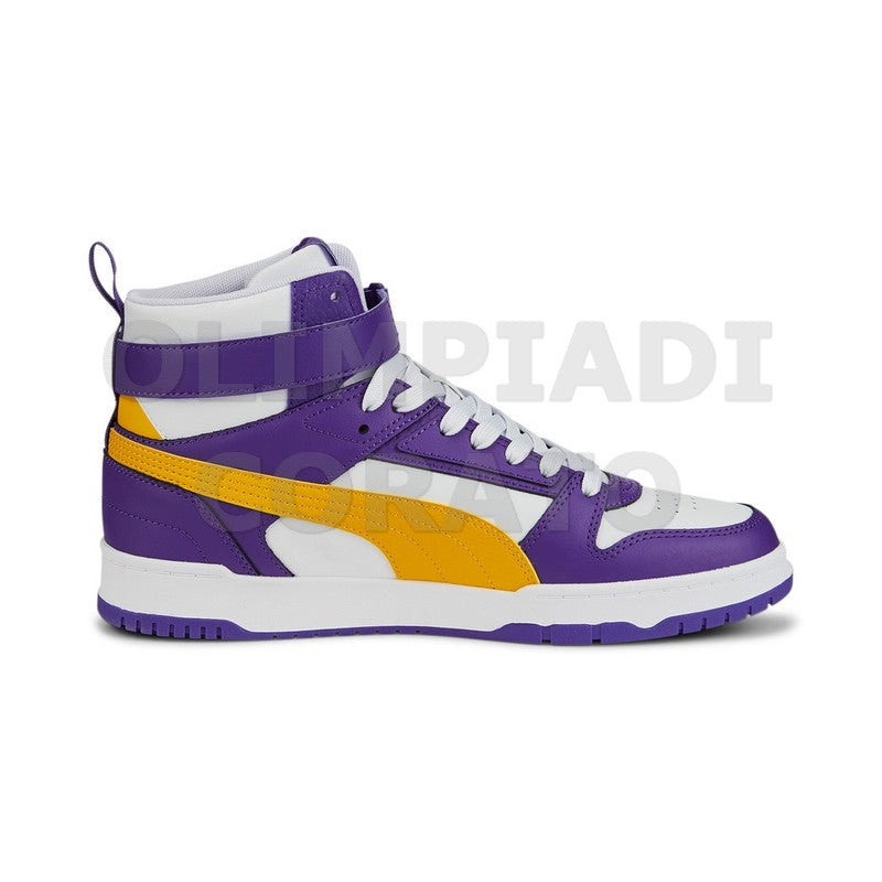 RBD GAME PUMA MID RETRO BASKET BIANCO GIALLO VIOLA